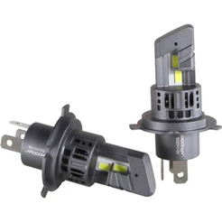 Par Lâmpada LED Shocklight Nano Farol S14X H4 H19 6500K 5000Lm 12V 22W Luz Branco Frio Farolete