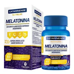 Melatonina - 60 Comprimidos Maracujá - Catarinense Nutrição