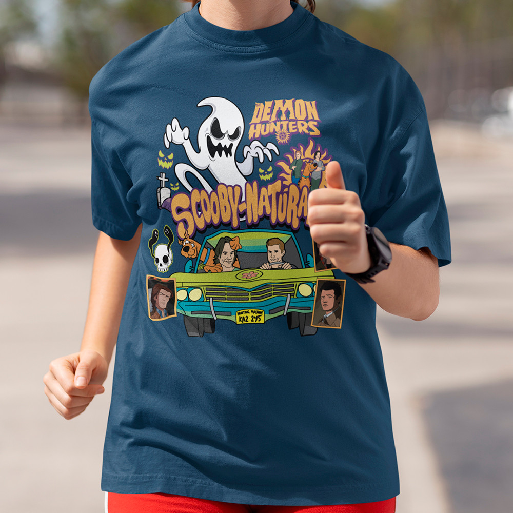 Camiseta Supernatural Scooby Doo Demon hunters Camisa Dean E Sam Winchester Blusa Scooby Natural