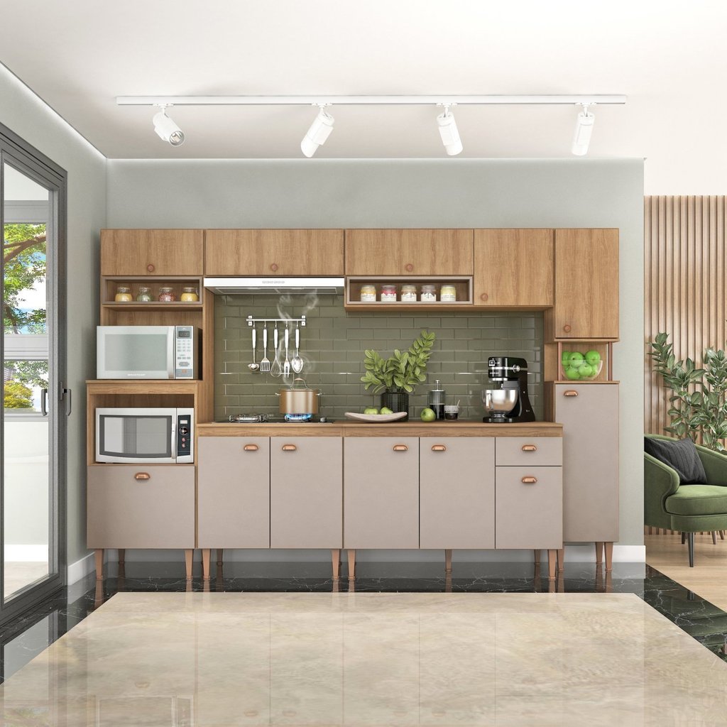 Cozinha Modulada Marti com Tampo 7 Peças em Oferta na Shopee
