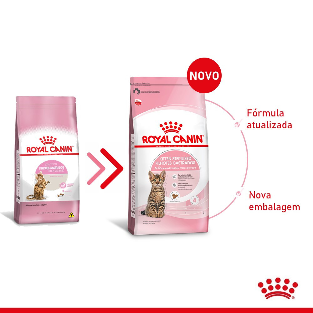Ração Filhotes Castrados para Gatos de 6 a 12 meses Royal Canin