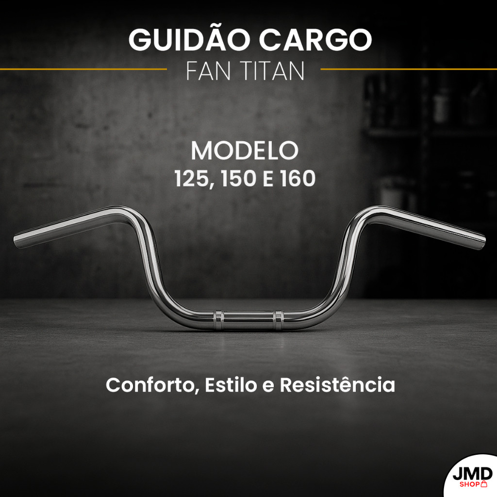 Guidão De Moto Com Suporte Peso Pezinho Modelo Cargo Fan Titan CG Star 160/150/125 Motocicleta Estabilidade
