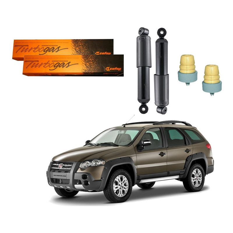 Kit Amortecedor Traseiro, Palio Adventure 1.8 2008 A 2019