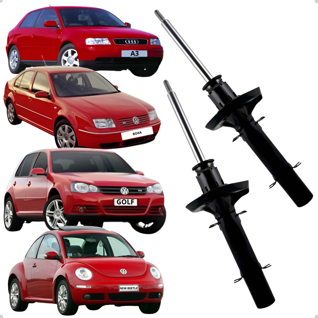 Par Amortecedor Dianteiro Audi A3 Vw Bora Golf New Beetle