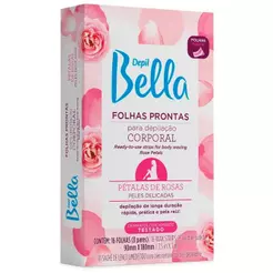 Folhas Prontas para Depilação Corporal Depil Bella Pétalas de Rosas para Peles Delicadas