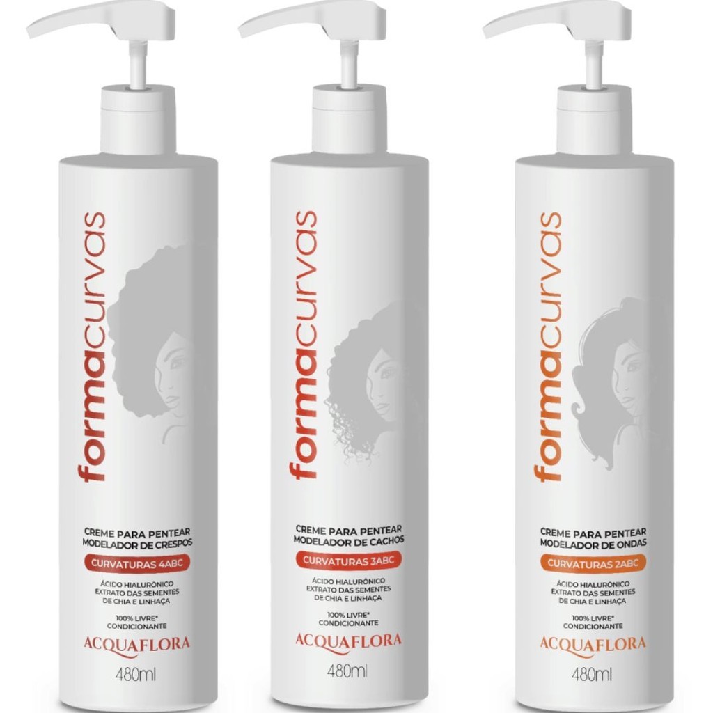 Creme Para Pentear Forma Curvas Acquaflora - Escolha o Seu