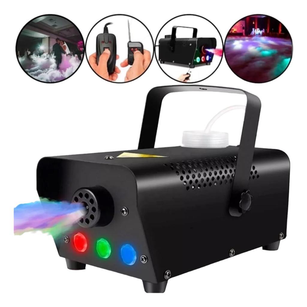 Máquina De Fumaça 600w 3 Leds Coloridos Festa Balada Dj