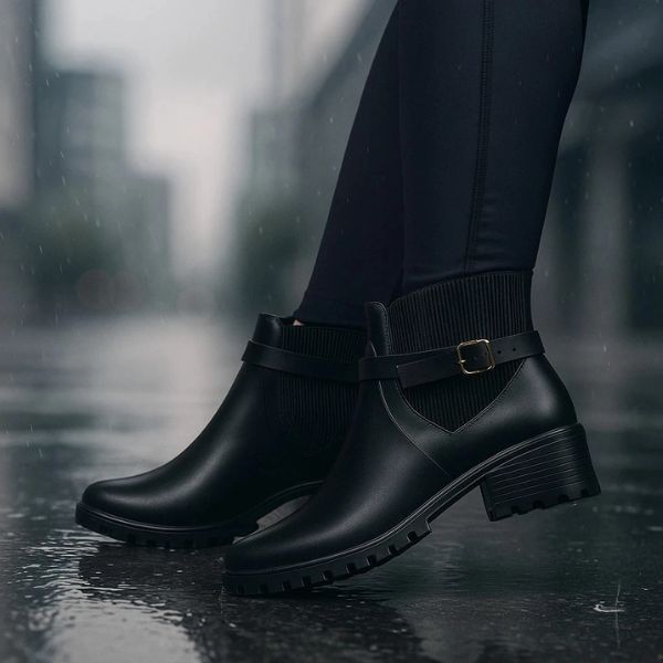 Bota Feminina do 35 ao 40 Impermeavel PVC Anti-Umidade