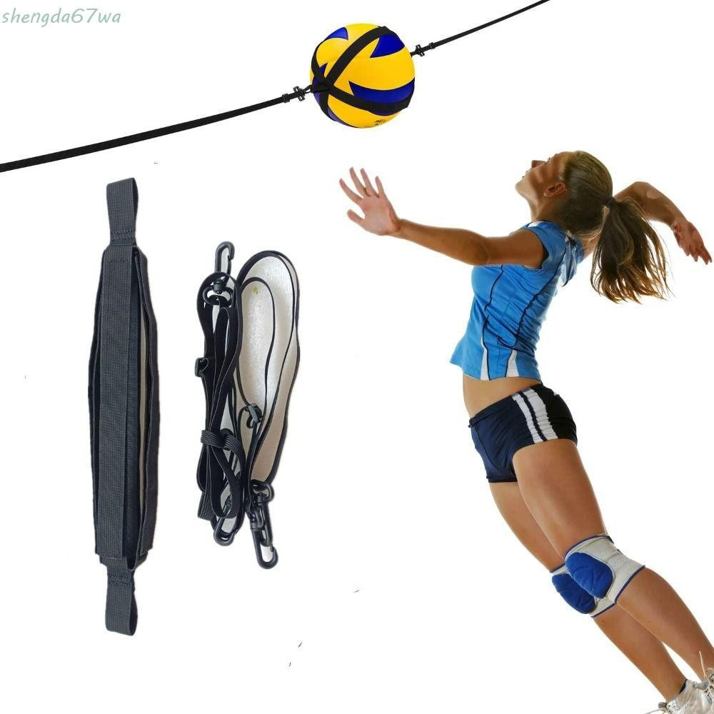 SHENGDA Voleibol Spiking Training Aid , Equipamento De Treinamento De Vôlei Elástico E Resistente Ao Desgaste , Preto