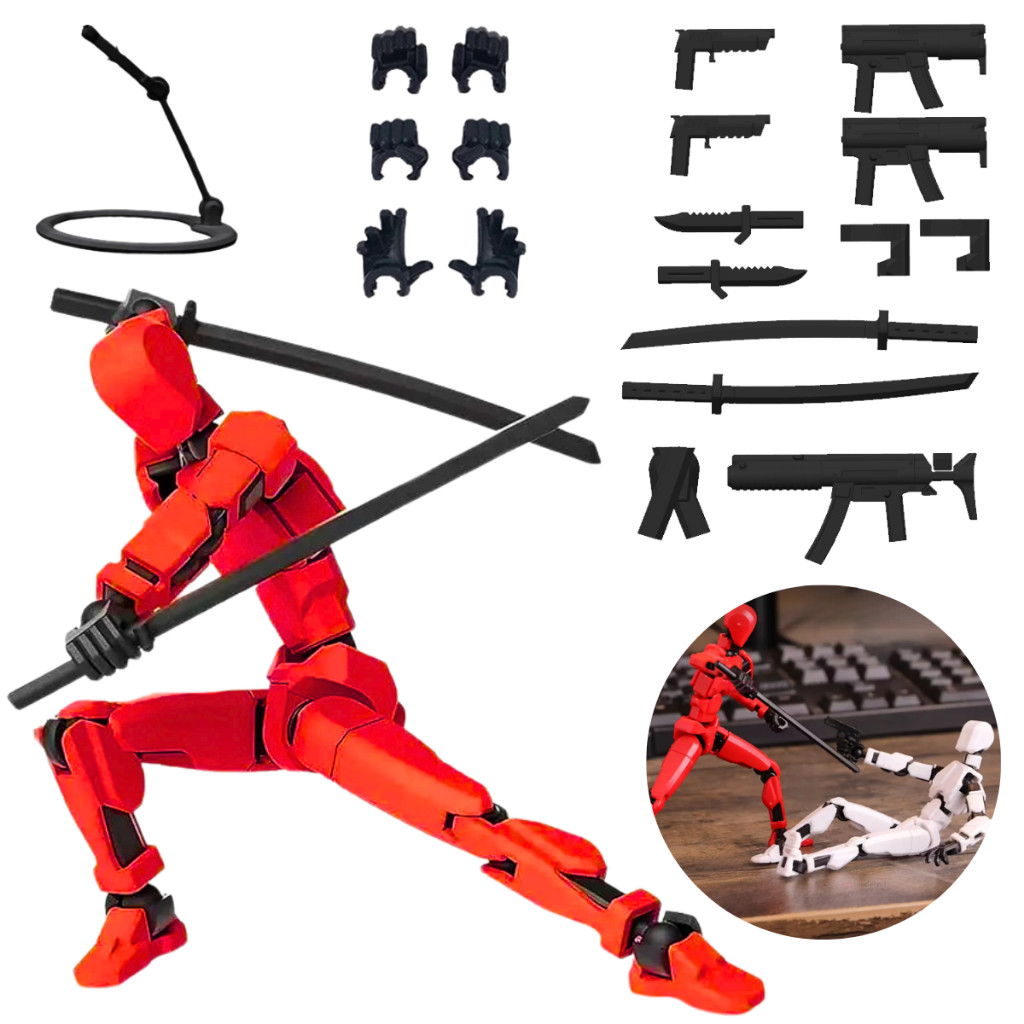 Boneco Dummy Articulado Montagem 3D Presente Criativo Crianças Artistas Anatomia Stop Motion Desenho Ilustração