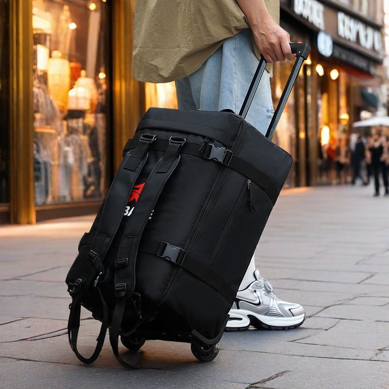 Bolsa de viagem carrinho grande capacidade mochila ao ar livre viagem de negócios armazenamento rebocador bagagem saco r