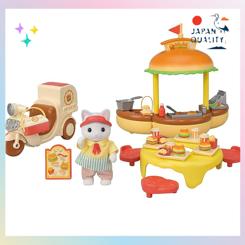 EPOCH Sylvanian Families Carrinho de Hambúrguer Fresquinho — Original do Japão