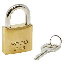 Cadeado Pado Lt 35mm 2 Chaves Não Enferruja Durabilidade