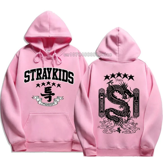 Moletom Canguru Unissex Stray Kids Blusa Estampada Álbum 5-Star Hoodie Confortável Algodao