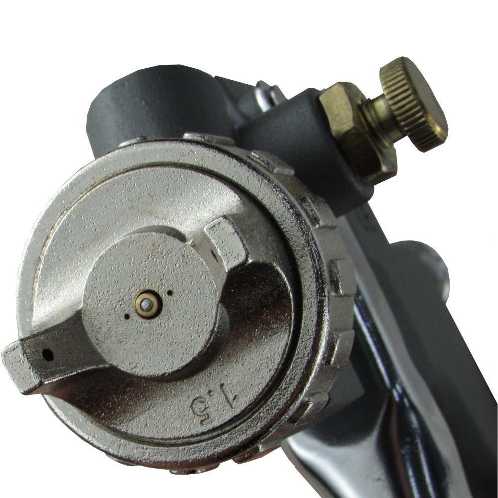 Pistola de pintura HVLP tipo gravidade com 3 bicos 1,2 / 1,5 e 1,8mm - 05457 Titanium
