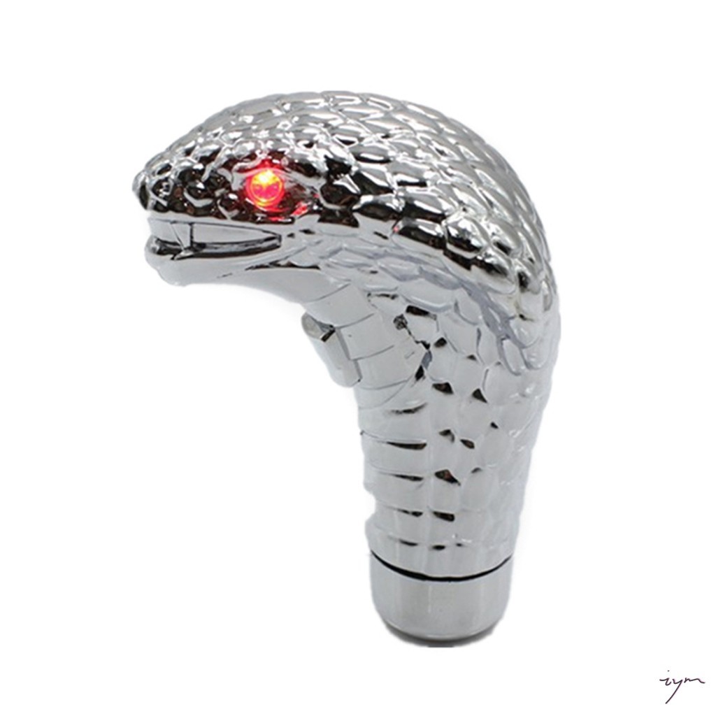 Botão De Mudança De Marcha Para Carro Com Luz LED Em Forma De Cobra-Alavanca De Modificação