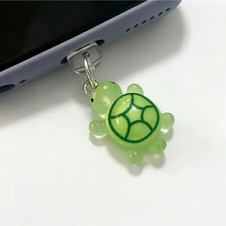 Tipo C Iphone Plug Tartaruga Verde protetor Poeira Pingente Celular Android Iphone Kindle Acessório USB