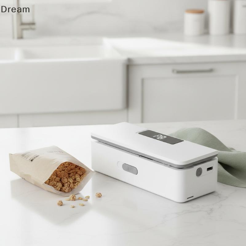 < Dream > Selador De Saco 2 Em 1 Mini Dispositivo De Vedação Térmica Portátil Recarregável Para Sacos De Plástico Sna Ac