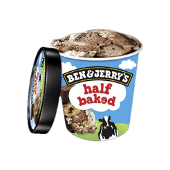 Ben & Jerry's Sorvete Half Baked Pote 458ml