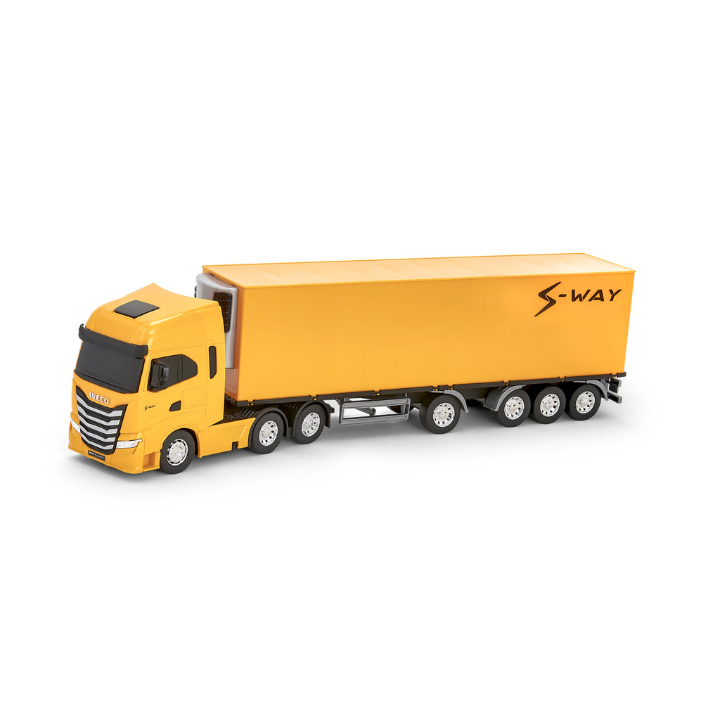 Caminhão Miniatura Iveco Carreta Bau Refrigerado S-way
