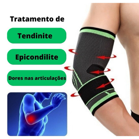 Cotoveleira Esportiva Ajustável Alta Compressão Prática e Durável