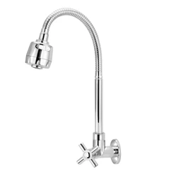 Torneira Cozinha Abs Parede Tubo Gourmet Flexível 1/4v Agua Quente Fria Movel