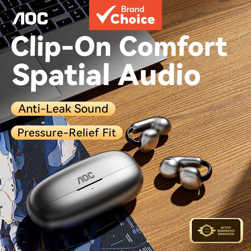 Fones de ouvido AOC ACD4614, fones de ouvido Bluetooth, reforço de três bandas, som envolvente, fones de ouvido de áudio