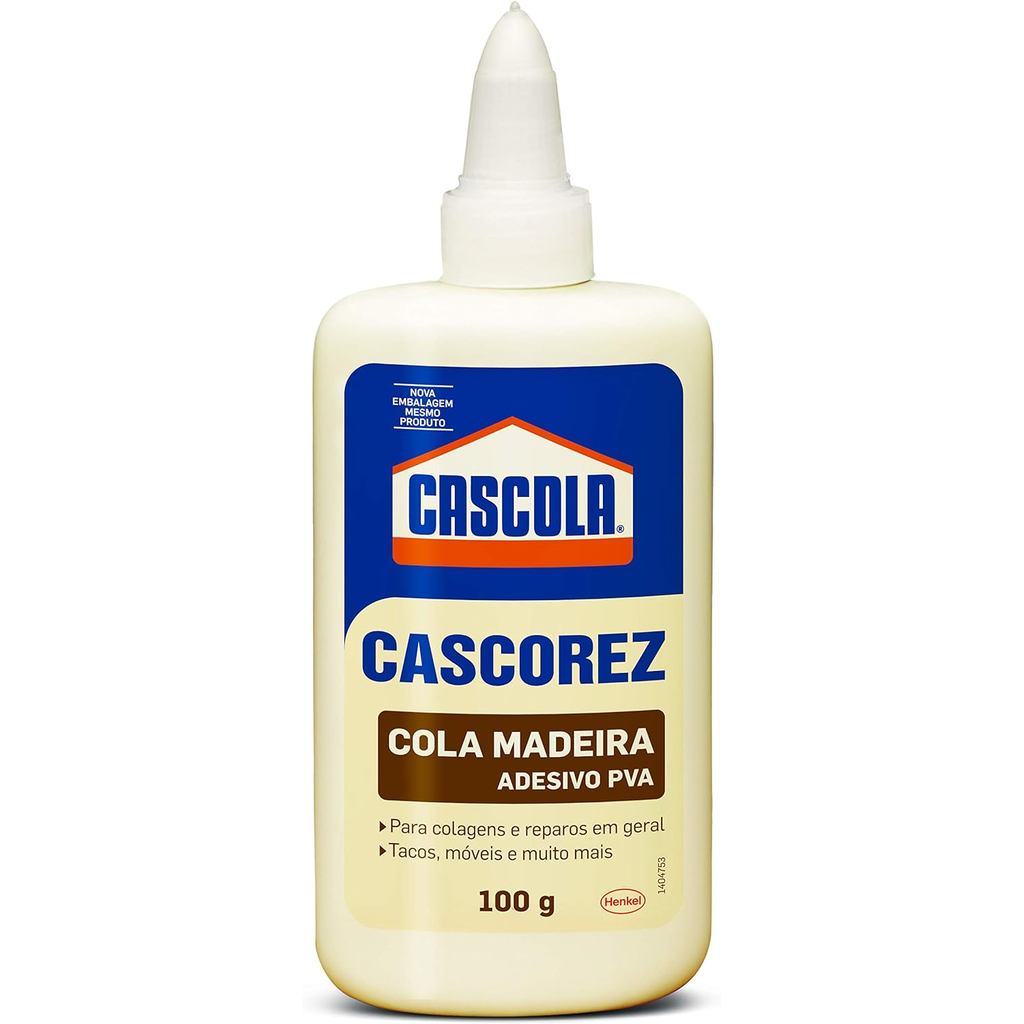 Cascorez Cola Madeira Cascola, Alta Flexibilidade, 1x100g