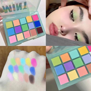 HO15 paleta de sombras coloridas, Macaron perolado, fosco, à prova d'água, sem manchas, pó delicado, colorido, dopamina