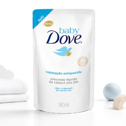 Refil Sabonete Líquido Baby Dove Hidratação Enriquecida 180ml