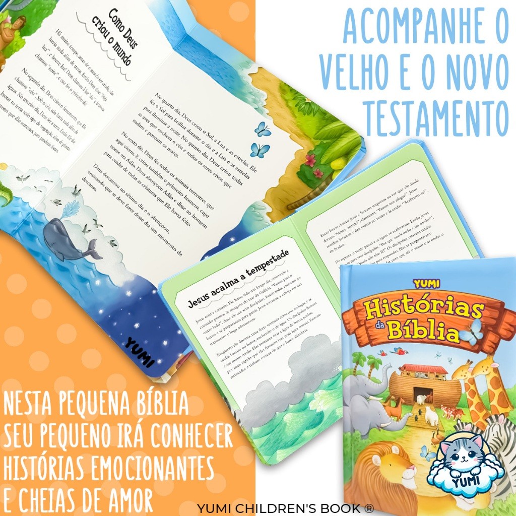Kit Histórias Da Bíblia + A Oração Do Pai Nosso- Livro Infantil Almofadado (capa Dura) 0 A 8 Anos Acabamento Premium · foto 2