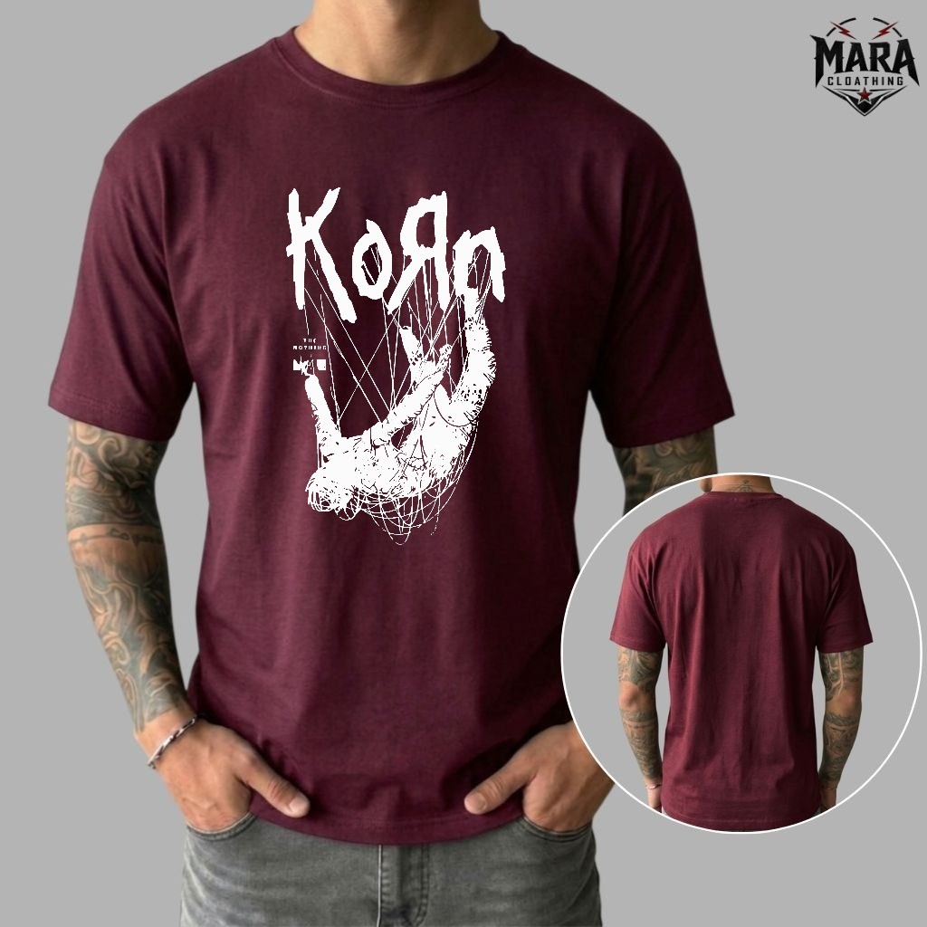 Camiseta Korn Rock Unissex 100% Algodão Premium Casual