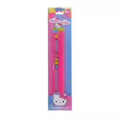 Régua Plástica Decorada Hello Kitty 20cm - Leonora 10804