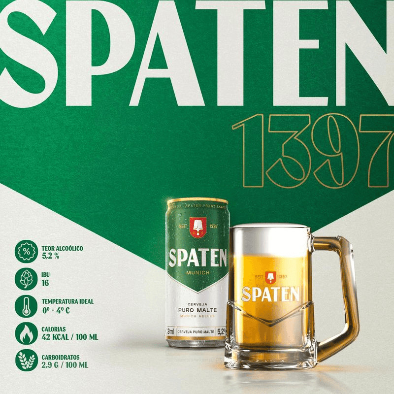 Spaten Cerveja Lata 269ml · foto 2