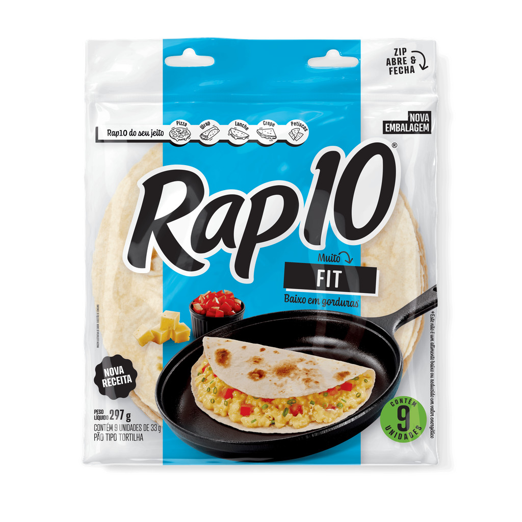 Rap10 Pão tipo tortilha muito fit 330g