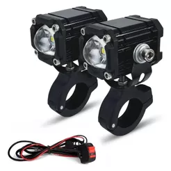 Kit Farol Milha Led Strobo U94 Neblina Universal Moto Cross