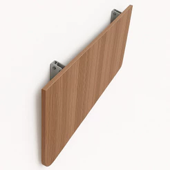 Mesa Dobravel Retratil de Parede Suspensa Borda Redonda 90Cm 100Cm 120Cm Multiuso Banheiro Sala Quarto Escritorio