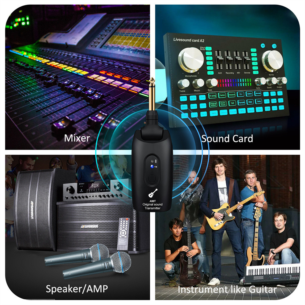 Sistema Monitor Intra-Auricular Sem Fio Transmissor Receptor Profissional Para Músicos Banda Palco Estúdio Ao Vivo UHF — imagem 2 de 2