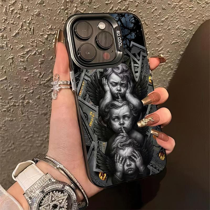 Capinha design grafico de Celular Anjos Querubins para iPhone18/17/16/15/14/13/12/11/X Air/Plus/Pro/ProMax