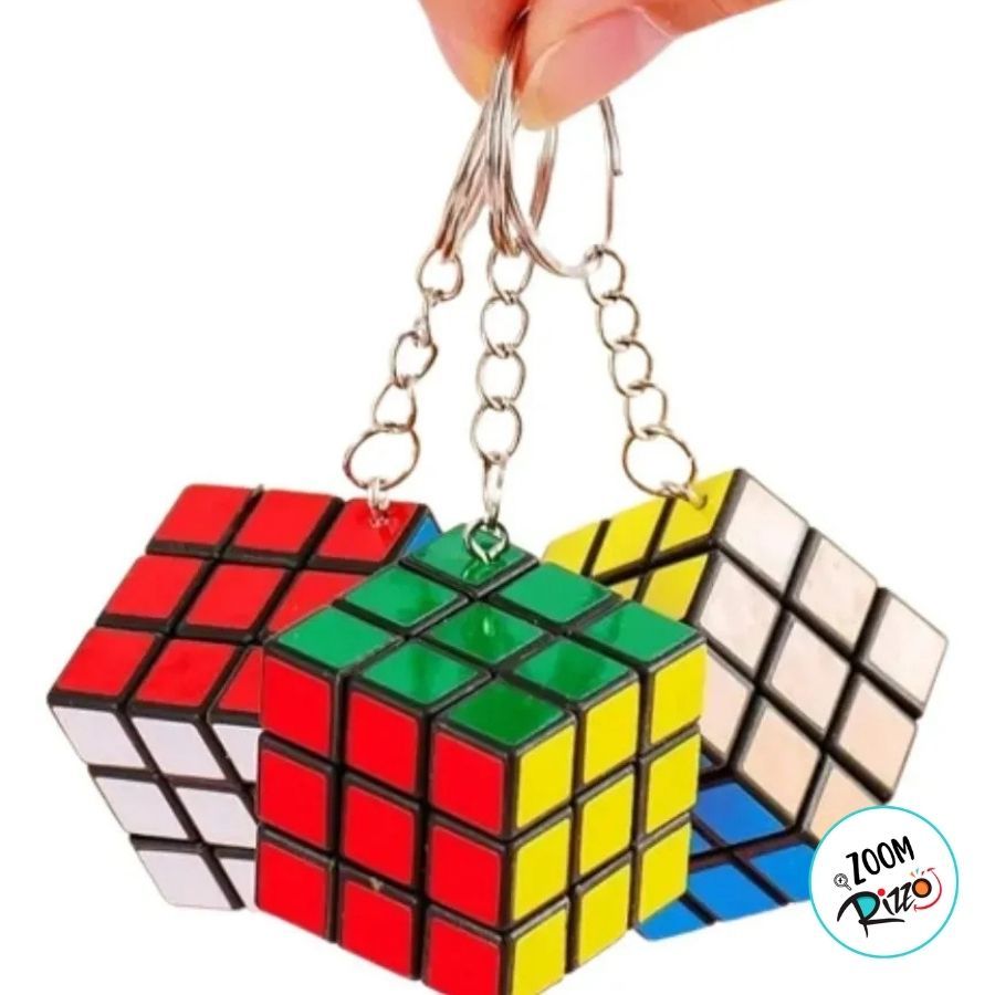 Mini Chaveiro Cubo Mágico Quebra-cabeça Funcional - 2,9x2,9x2,9cm - 10/20/30/40/50 Unidades | Para Lembrancinhas Festas · foto 2