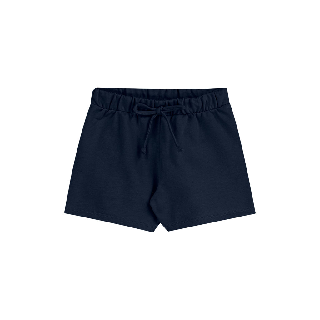 Shorts Infantil Menina em Moletom sem Felpa Elian Azul · foto 2