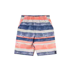 Bermuda Infantil Menino Tactel Com Bolsos Elian Azul