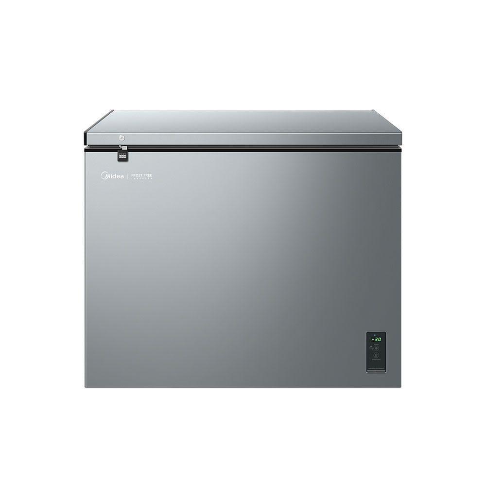 Freezer Horizontal Midea MDRC321FFA503 Frost Free 234L Inverter Filtro Nano Silver Fresh Prata Bivolt