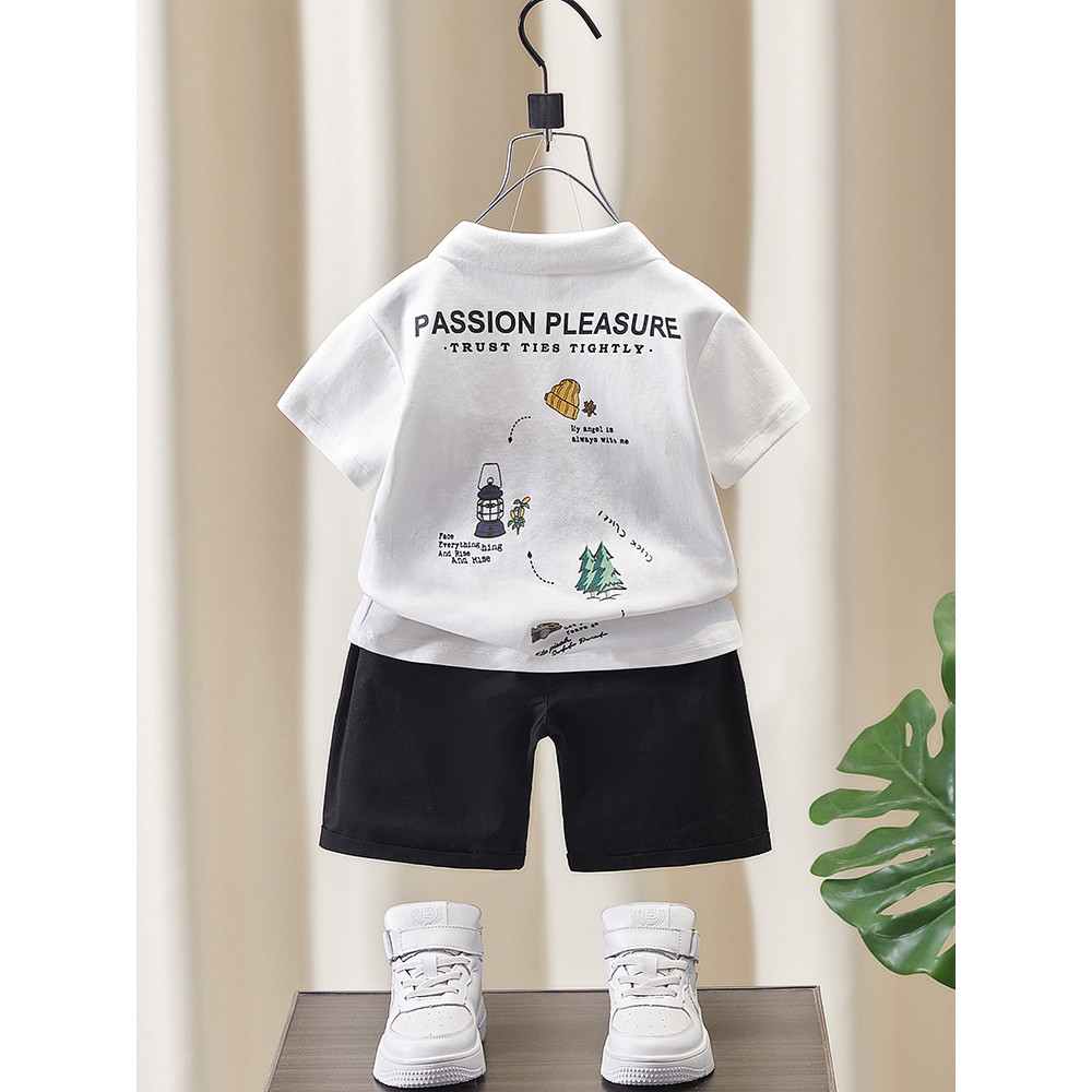 Meninos verão camiseta de manga curta 2026 novo estilo crianças estilo coreano moda crianças camisa polo menino bebê rou