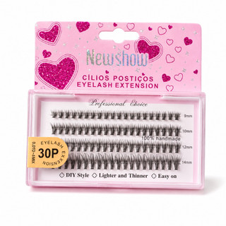 kit de cílio postiço profissional, cílios fáceis de aplicar, extensão de cílios, cílios leves, cílios naturais,beleza.
