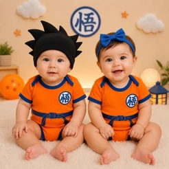 Body Bebê Infantil Goku Mêsversário Temático Super Confortável Linha Premium Promoção Envio Rápido