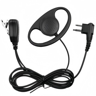 Fone de Ouvido PTT para Rádio Comunicador Motorola Gancho Auricular Compatível GP68 GP88 CP100 Modelo M001 Retevis