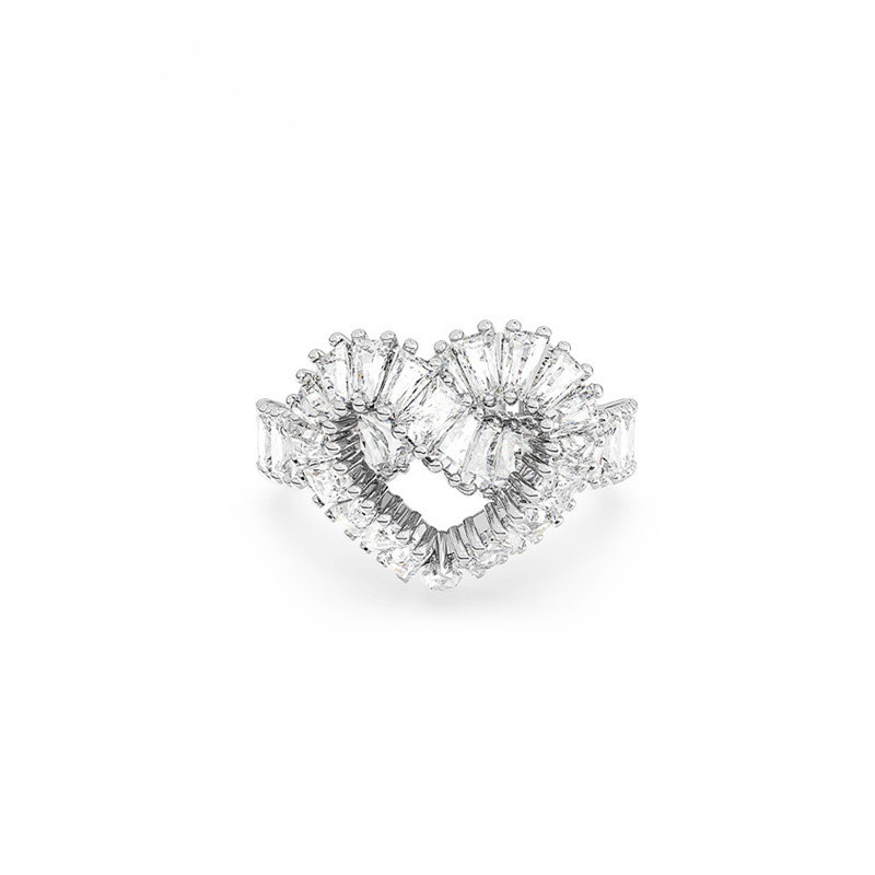 Anel 50J, Anel de Cristal MATRIX, Anel Colorfast, Anel S S, Anel de Joia de Diamante, Anel de Diamante, Anel Fixo, Anel 