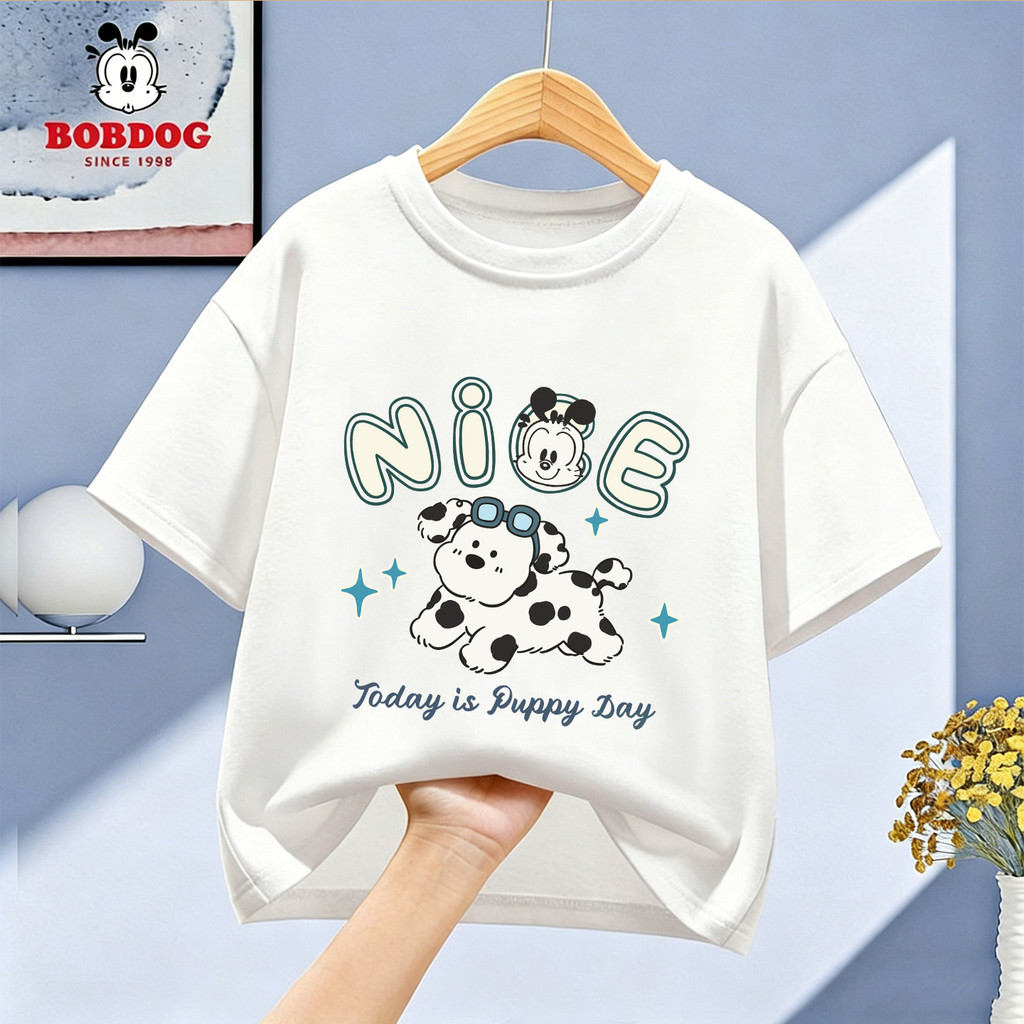 Babudou meninos camiseta de manga curta 2026 novo estilo fino puro algodão branco topo médio grande crianças verão camis