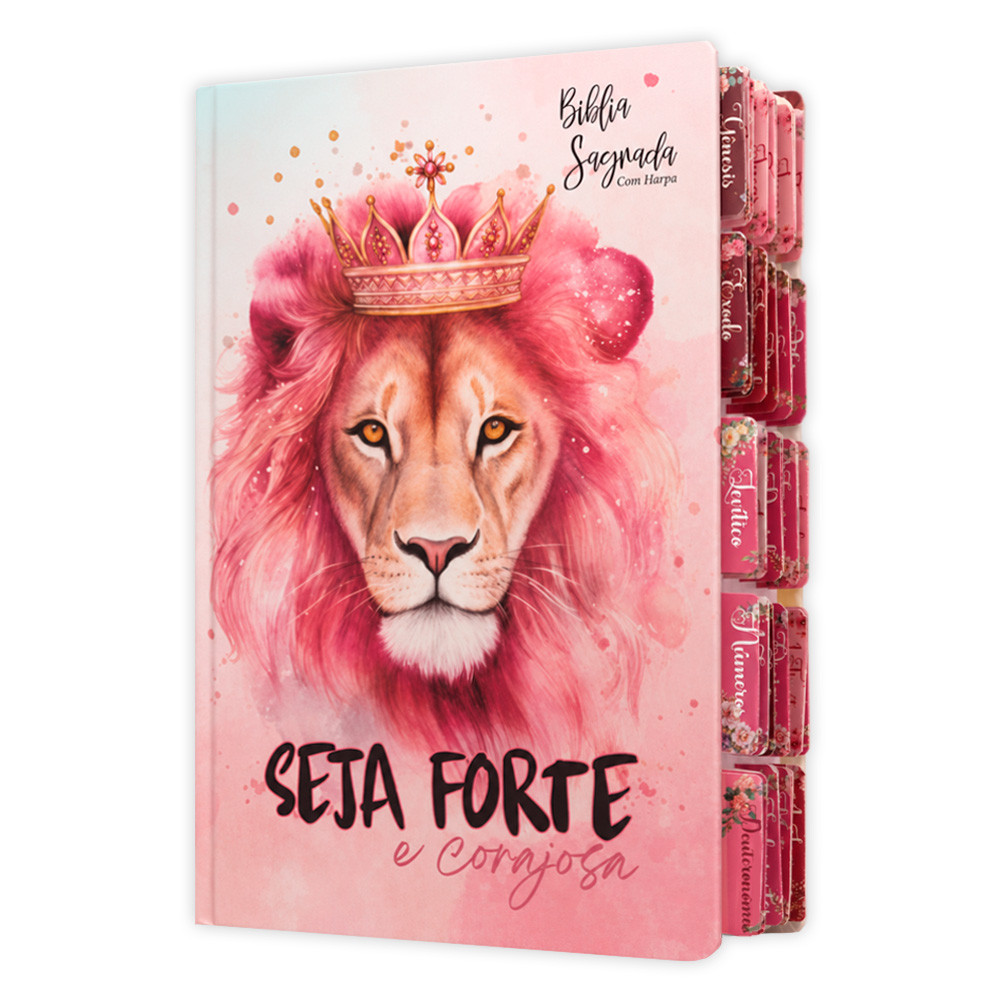 Bíblia Sagrada - Feminina Seja Forte e Corajosa com Abas | ARC - João Ferreira de Almeida - Fullcolor